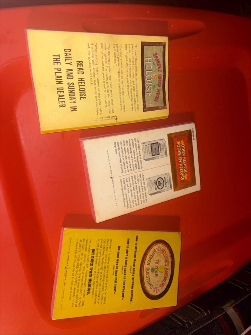 Vintage Pocket Book Set - Yellow